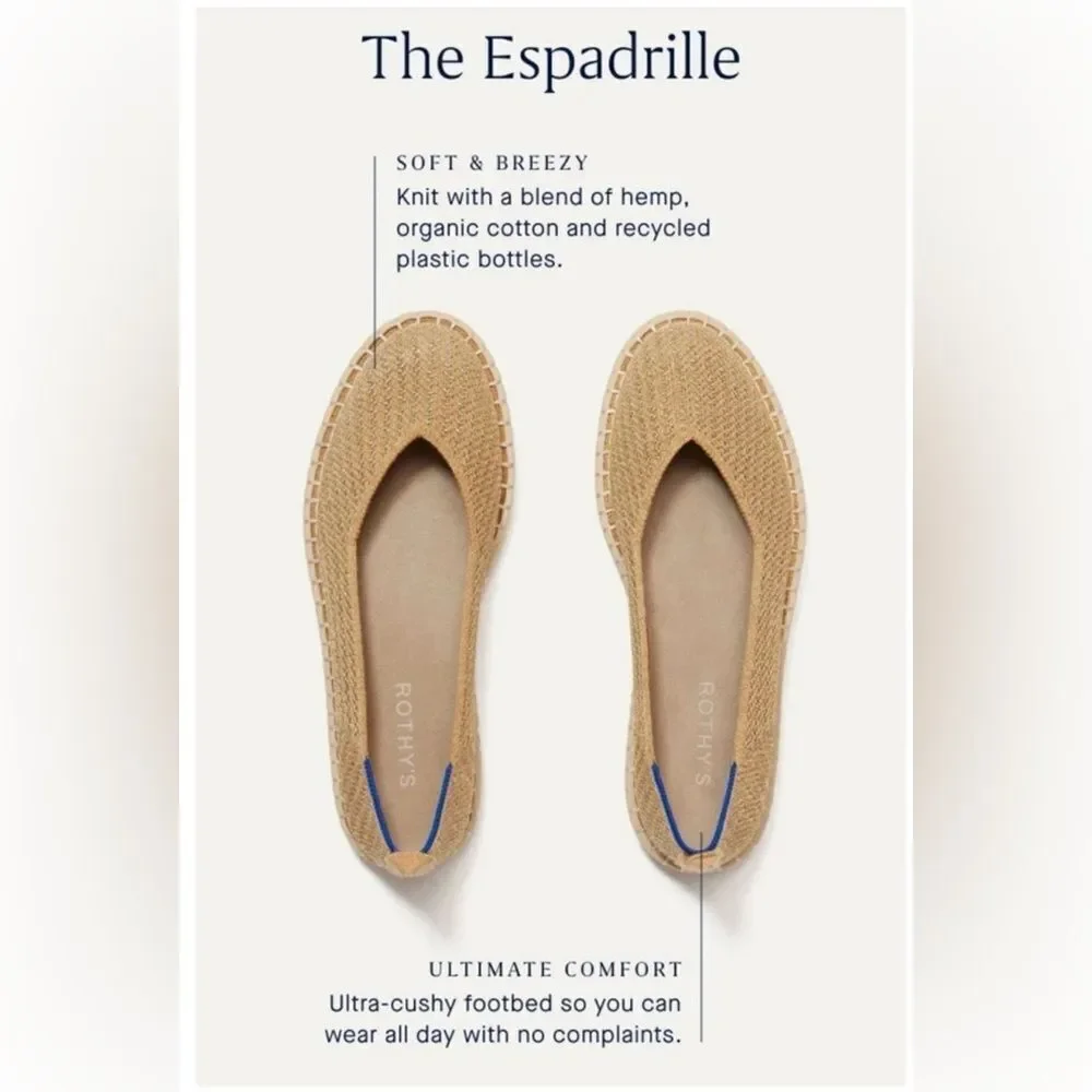 Rothy's The Espadrille Gold Stripe - Picture 5 of 17